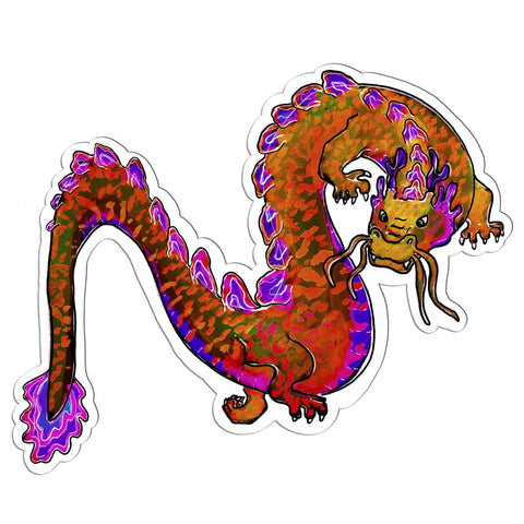 Multicolor Dragon Sticker