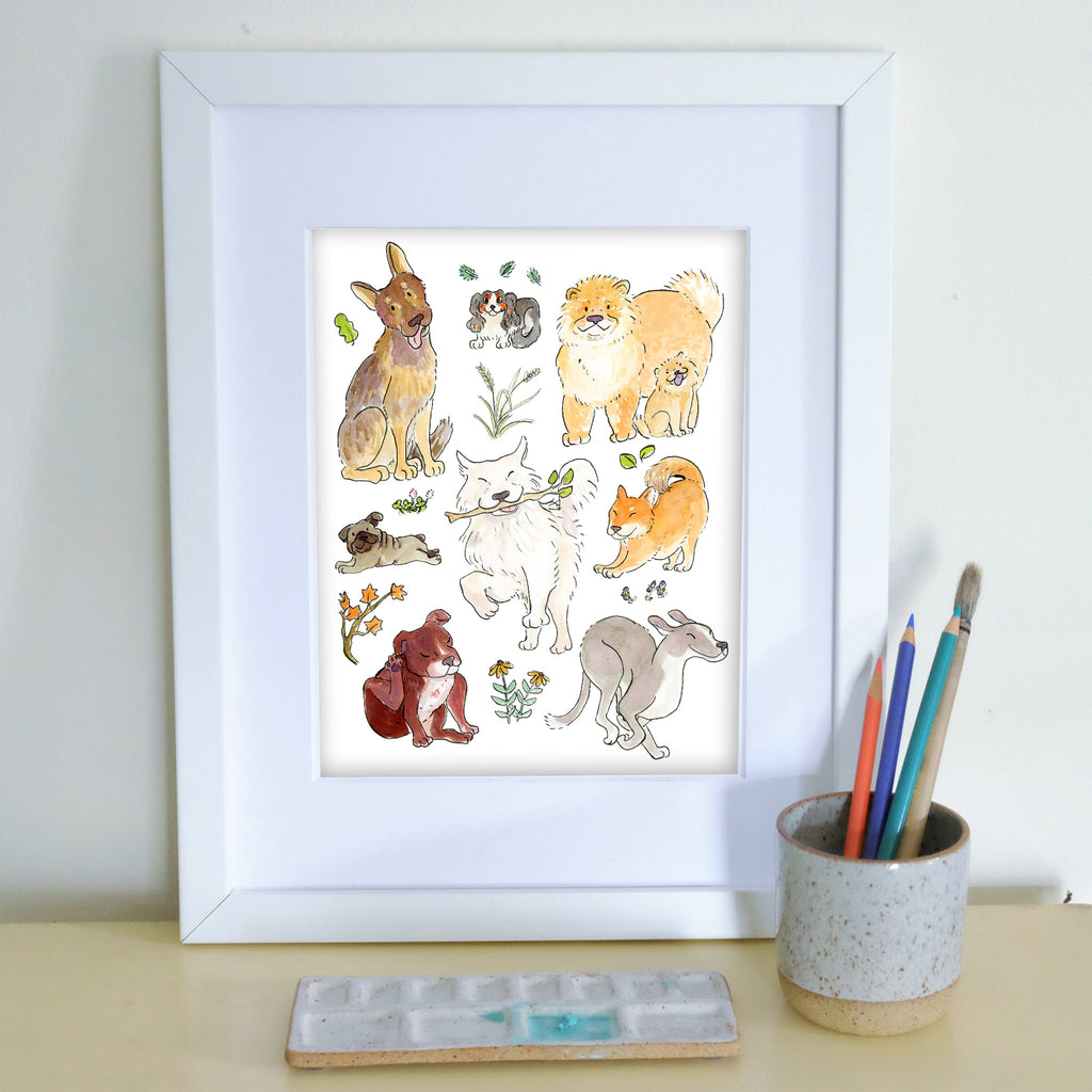 Year of the Dog 8X10 Art Print