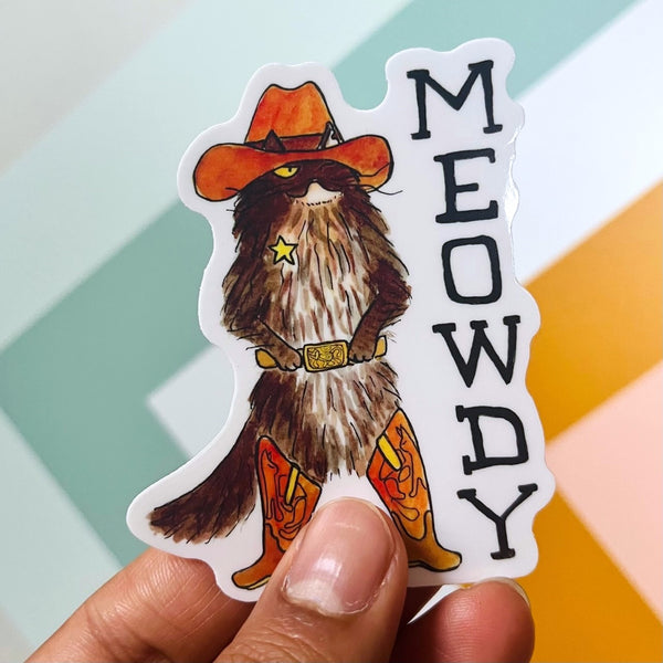 Meowdy Sticker