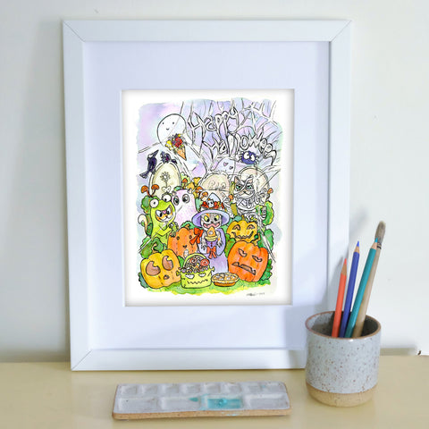 Pumpkin Patch 8X10 Art Print