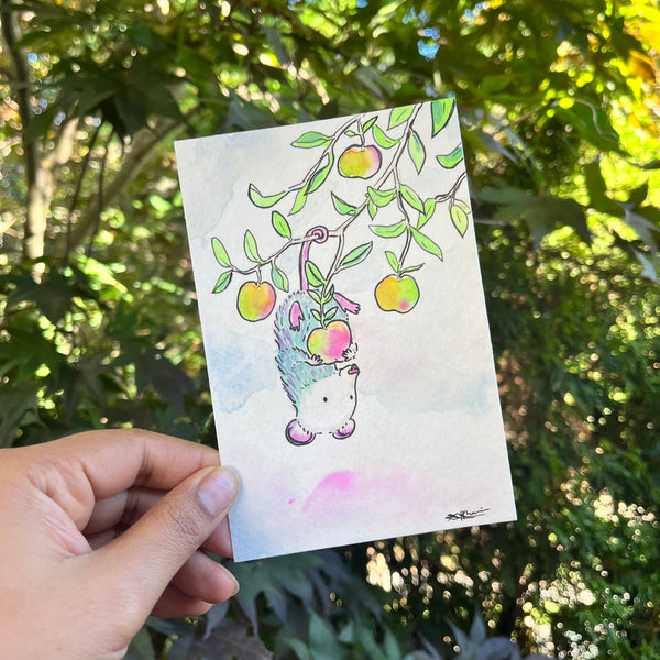 Apple Picking Original Painting