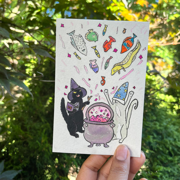 Cat's Cauldron Original Painting