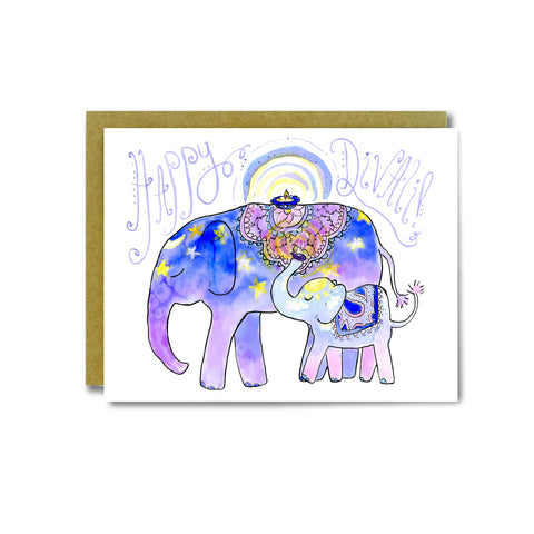 Divali Elephants Card
