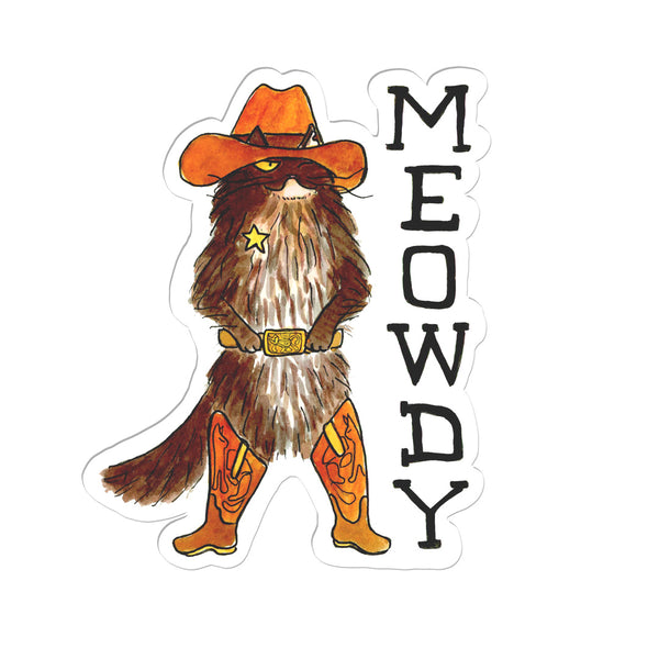 Meowdy Sticker