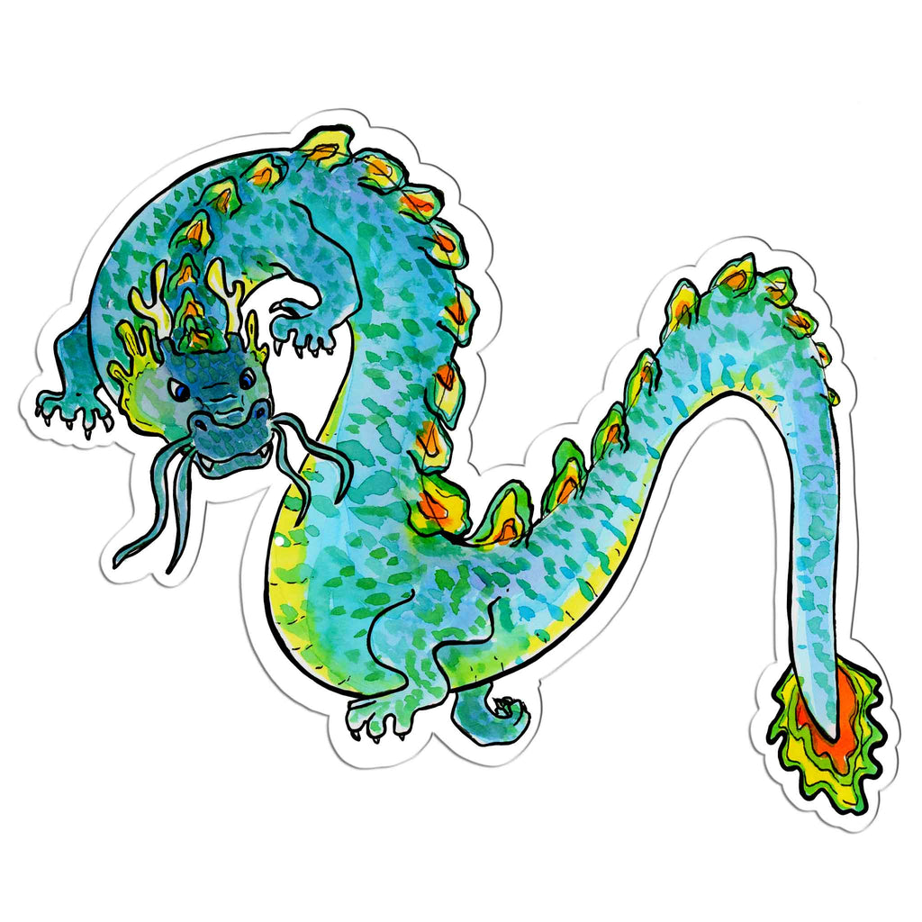 Blue Dragon Sticker