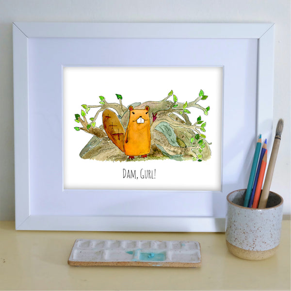 Dam Gurl 8X10 Art Print