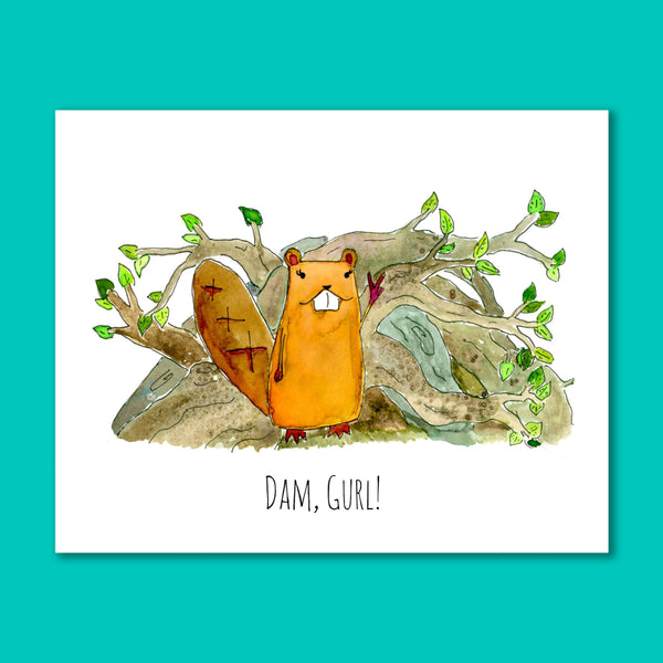 Dam Gurl 8X10 Art Print